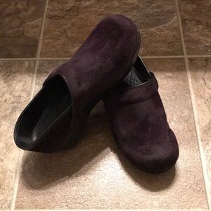 Dansko Professional Clogs in Purple Suede